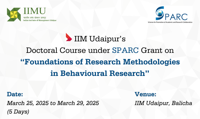 Foundations of Research Methodologies in  Behavioural Research