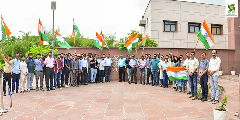 IIM Udaipur Kicks Off Har Ghar Tiranga with a Spirited Tiranga Rally.
