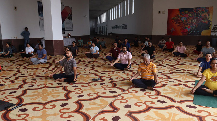IIM Udaipur Celebrates 10th International Yoga Day at the Campus