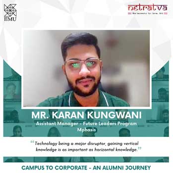 Netratva - Mr. Karan Kungwani, Assistant Manager-Future Leaders Program, Mphasis