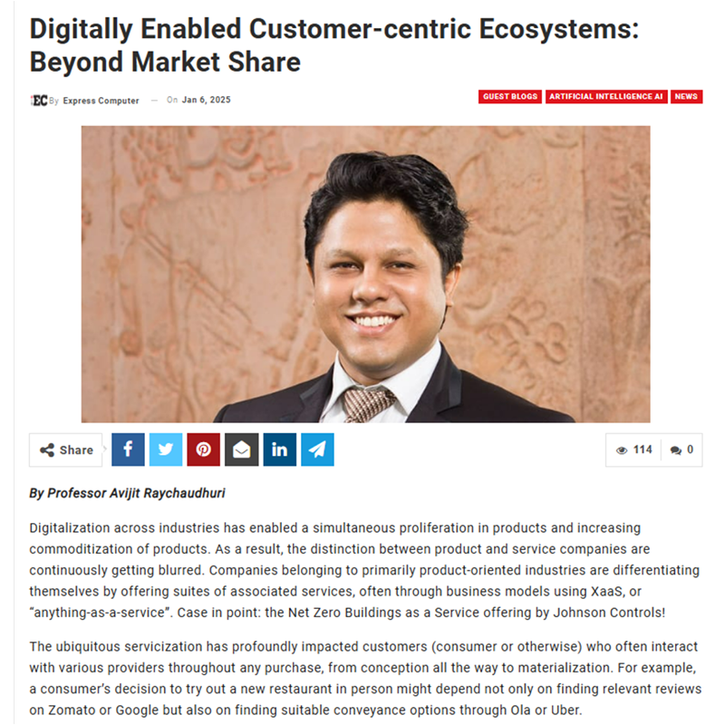 Digitally Enabled Customer-centric Ecosystems: Beyond Market Share