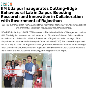 IIM-Udaipur-Inaugurates-Cutting-Edge-Behavioural-Lab-in-Jaipur-Boosting-Research-and-Innovation-in-Collaboration-with-Government-of-Rajasthan-349x349